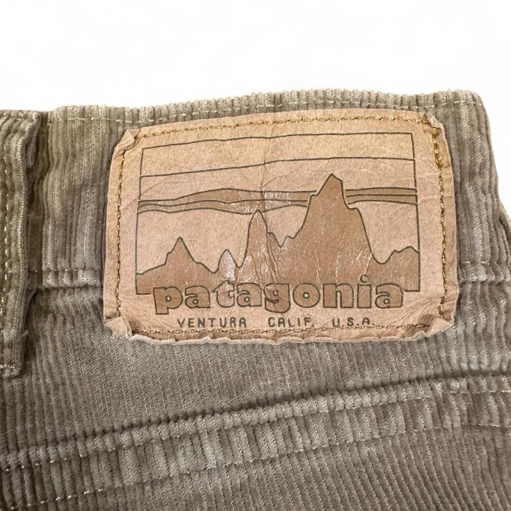 Patagonia Men’s Organic Cotton Straight‎ Leg Brown Tan Corduroy Pants 33x26